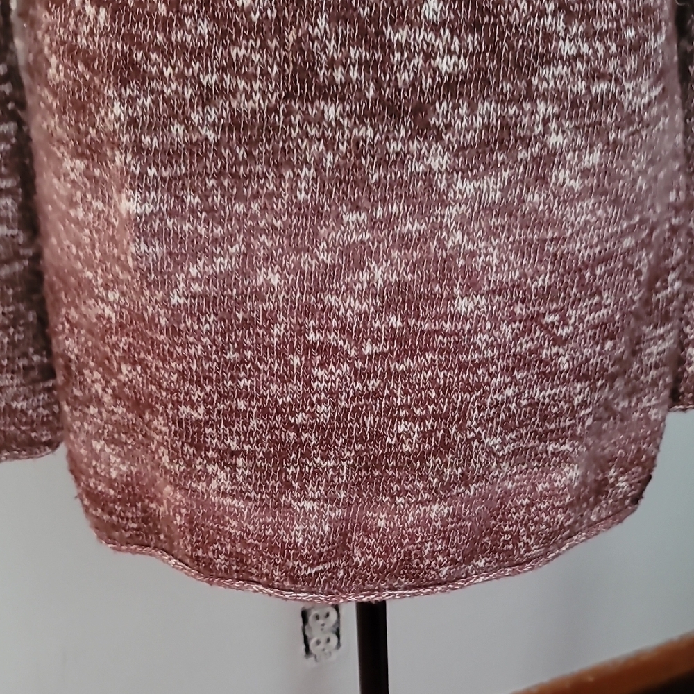 PrAna Maroon/Brown Knit Sweater With Hood - Picture 4 of 10